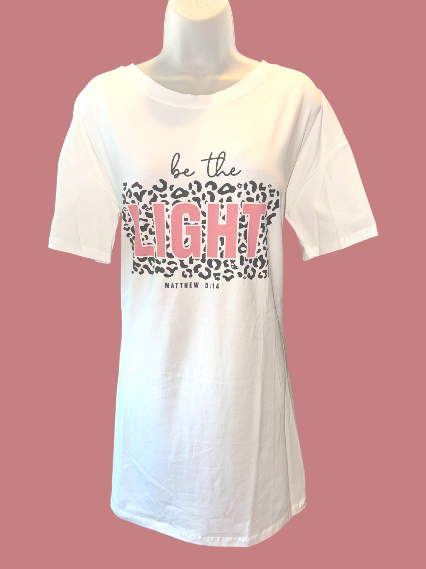 Be The Light T-Shirt Dress