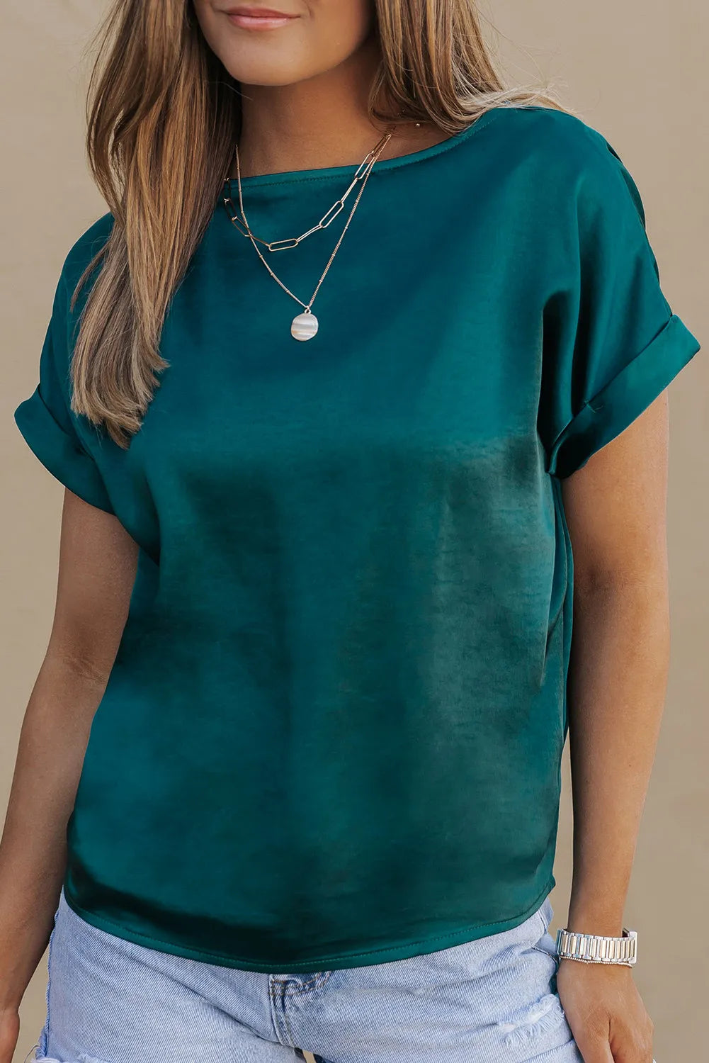 Emerald Short Sleeve Blouse