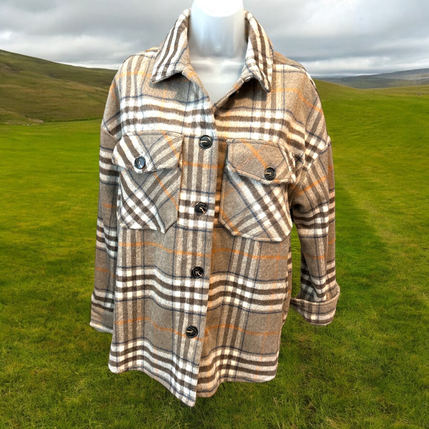 Fall Nights Plaid Jacket