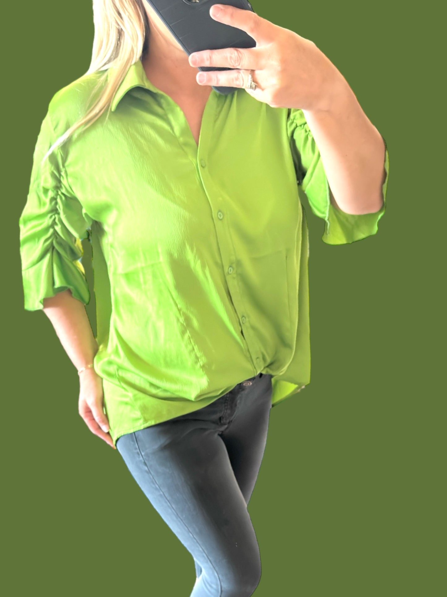 In The Limelight Satin Blouse