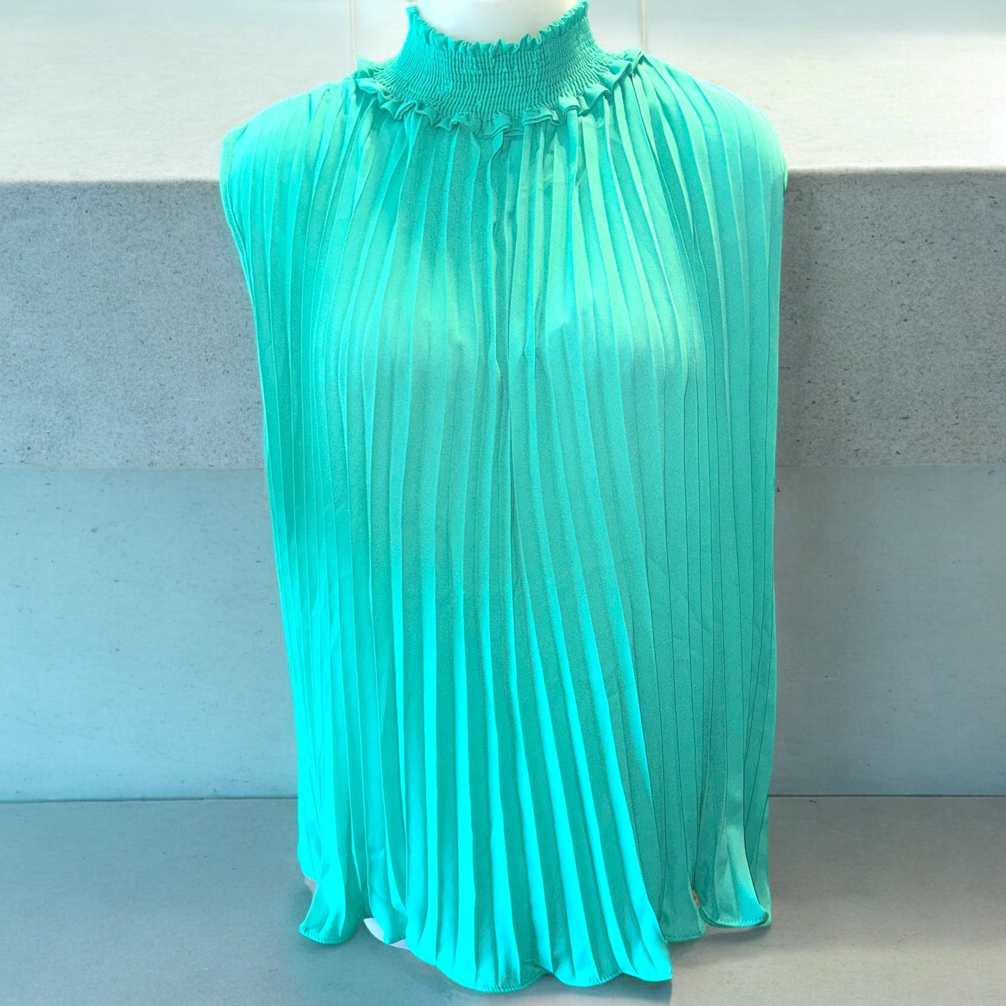 Jade Smocked Neck