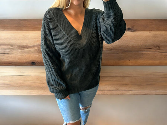 Oversized Charcoal Sweater