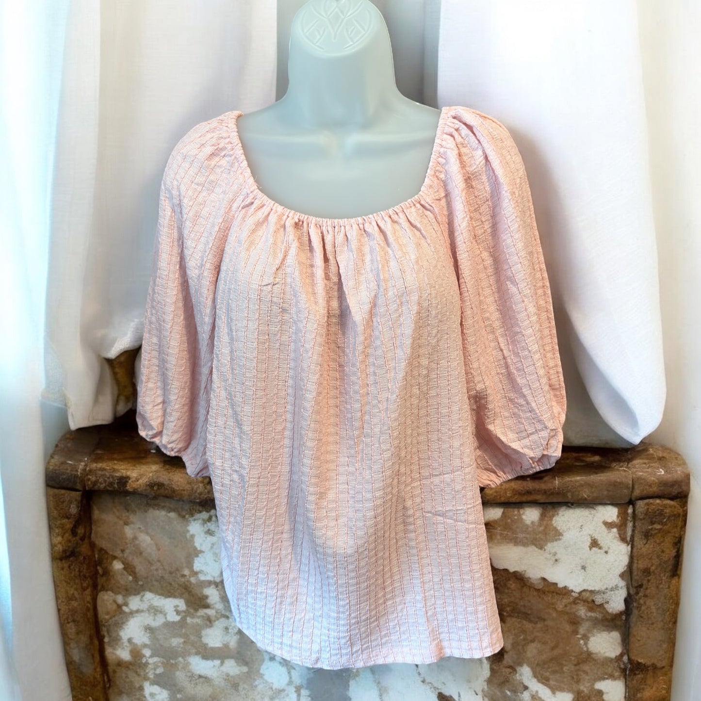 Pink Breeze Elegance Off the Shoulder